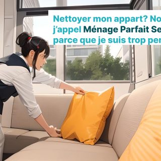 Ménage Parfait team cleaning a modern Parisian office and home